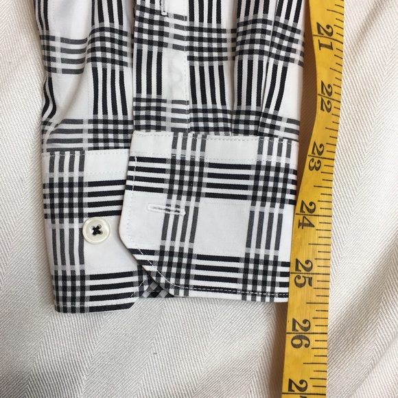 Taylorbyrd Men’s Plaid Shirt M/L Black White - Picture 6 of 8